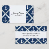 いかりとロープ 名刺 (正面/裏面)