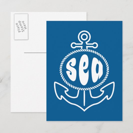 いかりと海 ポストカード (正面/裏面)