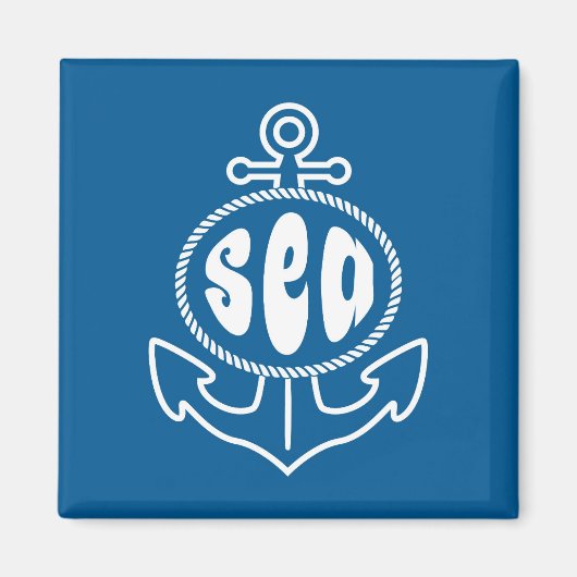 いかりと海 マグネット (正面)