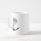 いかりと熱帯植物シーライフトロピカル コーヒーマグカップ (正面左)