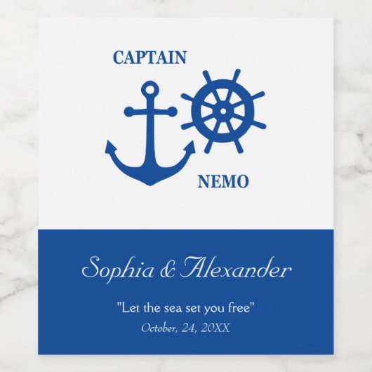 いかりと舵 ワインラベル (シングルラベル)