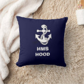 いかりのデザイン、HMSのフード クッション (ブランケット)