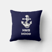 いかりのデザイン、HMSのフード クッション (裏面)