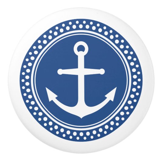 いかりのドア・ノブ セラミックノブ (正面)