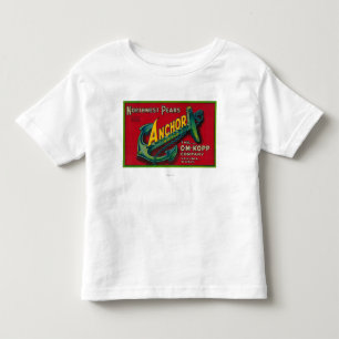 いかりのナシの木枠LabelYakima、WA トドラーTシャツ