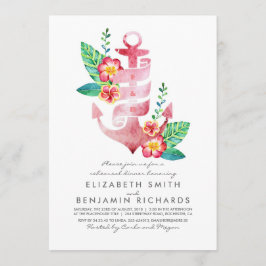 いかりのビーチの航海のな熱帯リハーサルの夕食 招待状