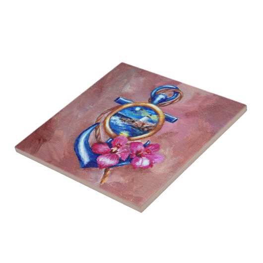 いかりの入れ墨 タイル (側面)