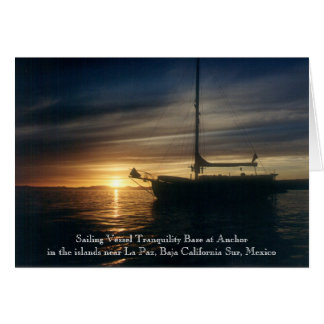 いかりの帆船の静けさの基盤