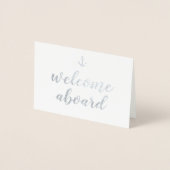 いかりの歓迎 箔カード (正面)