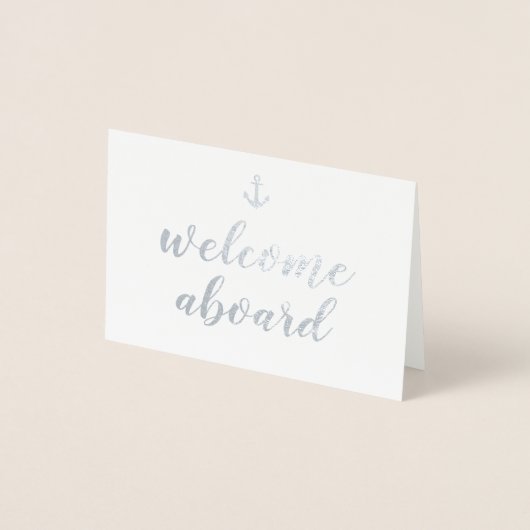 いかりの歓迎 箔カード (正面)