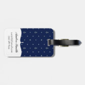 いかりの水玉模様パターン ラゲッジタグ (裏面横)