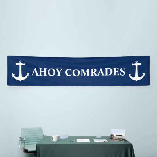 いかりの白 + あなたのbackgrpund及びアイディア 横断幕 (トレードショー)