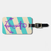 いかりの荷物のラベル ラゲッジタグ (正面横)