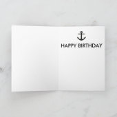 いかりのAhoyそこにバースデー・カード(白い) カード (内部)