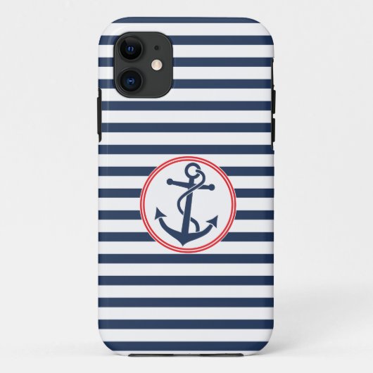 いかりはとの縞で飾ります Case-Mate iPhoneケース (裏面)