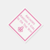 いかりはベビーの途中のいかりナプキンスを重く スタンダードカクテルナプキン (角)