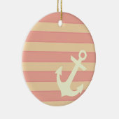 いかりは縞で飾り、 セラミックオーナメント (右)