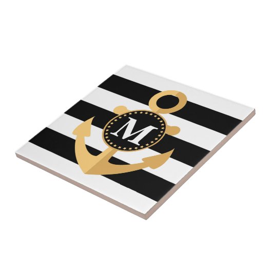 いかりは縞で飾り、 タイル (側面)