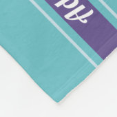 いかりは航海のな船のボートのヨットのモノグラムを振ります フリースブランケット (角)