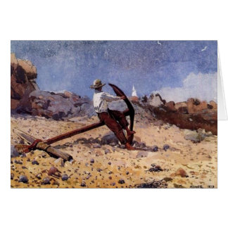 いかりを持つ男の子