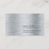 いかりアイコン | メタリックブラシ付き背景 名刺 (裏面)