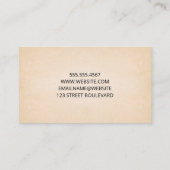 いかりアイコン | 紙テクスチャの背景 名刺 (裏面)