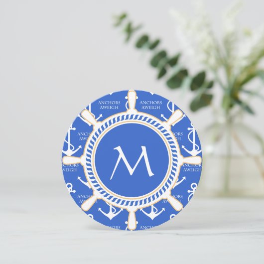 いかりアウエルセーリングテーマ沿岸パターン 招待状 (スタンド正面)