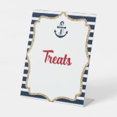 いかりアホイ航海のトリートテーブルパーティー標識 台座サイン (正面)