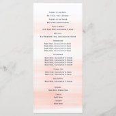 いかりアンドロープ赤面ネイビー結婚式 プログラム (裏面)