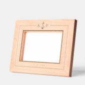 いかりイニシャル レーザー彫刻フレーム (左)