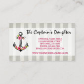 いかりウォータ航海のーカラーバラビーチブティック 名刺 (裏面)