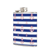 いかりオンネイビーストライプズ フラスク (左)