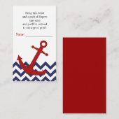 いかりオン航海のシボロンオムツラッフルチケット エンクロージャーカード (正面/裏面)