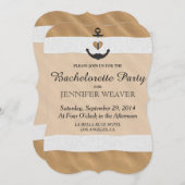 いかりオン航海のビーチ砂及びホワイトリボン 招待状 (正面/裏面)