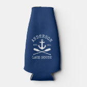 いかりオ航海のアーズネイビーブルーファミリーレイクハウス ボトルクーラー (正面)