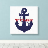 いかりカスタムラップ帆布 キャンバスプリント (インサイチュ (ウッドフロア))