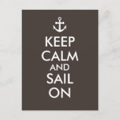 いかりカームアンドセイルオン航海のカスタム保 ポストカード (正面)