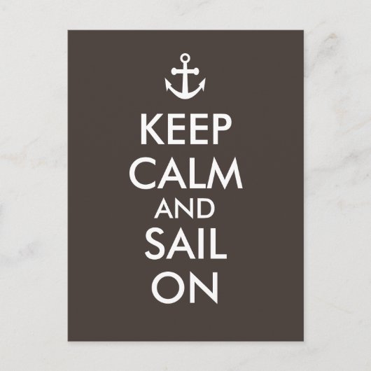 いかりカームアンドセイルオン航海のカスタム保 ポストカード (正面)