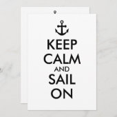 いかりカームアンドセイルオン航海の 招待状 (正面/裏面)