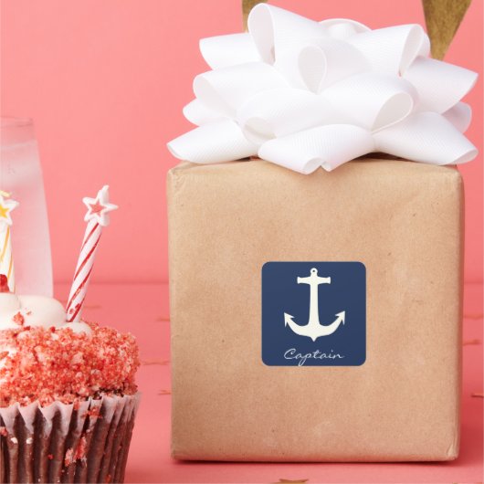 いかりキャプテンシーファンキー海セーリング スクエアシール (パーティー)
