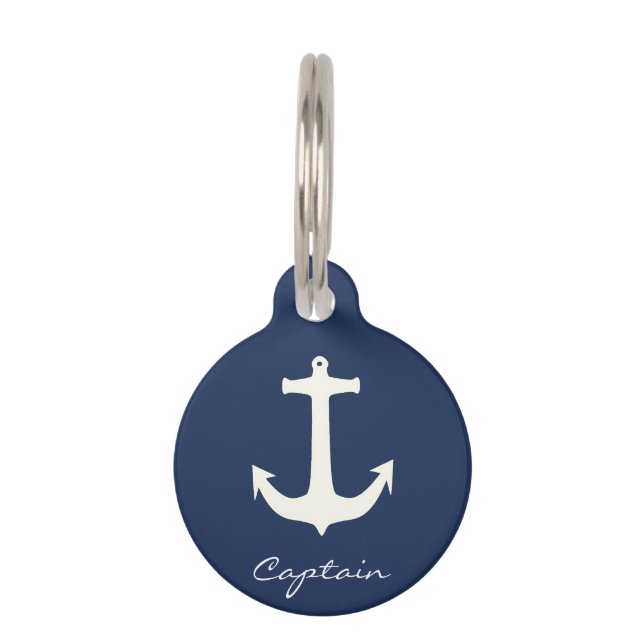 いかりキャプテンシーファンキー海セーリング ペット　ネームタグ (正面)