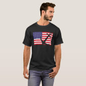 いかりキャプテンセーリングアメリカ国旗Maritime USA H Tシャツ (正面フル)