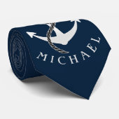 いかりキャプテンタイカスタムカラーパーソナライズされた ネクタイ (ロール)