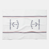 いかりキャプテン航海のユアの名前キッチンタオル キッチンタオル (横)