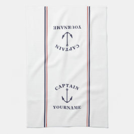 いかりキャプテン航海のユアの名前キッチンタオル キッチンタオル