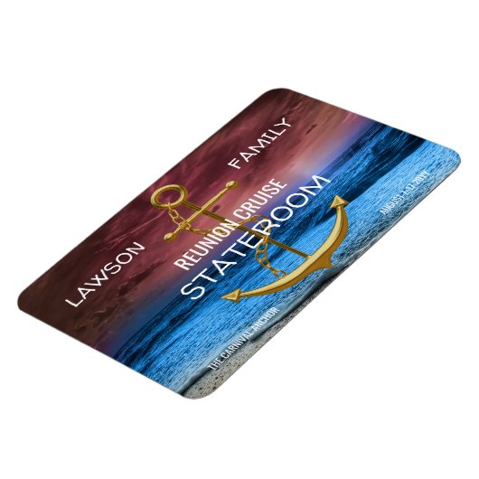 いかりクルーズステートルームドアマーカーファミリー懇親会 マグネット (左側)