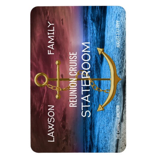 いかりクルーズステートルームドアマーカーファミリー懇親会 マグネット (縦)