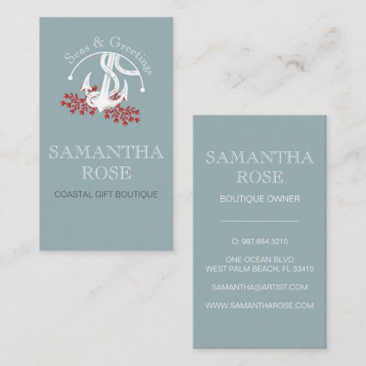 いかりコースタル名刺 名刺 (正面/裏面)