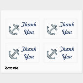 いかりサンキューステッカー 長方形シール (シート)