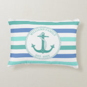 いかりシーフ航海のオームストライプファミリーモノグラム アクセントクッション (裏面)